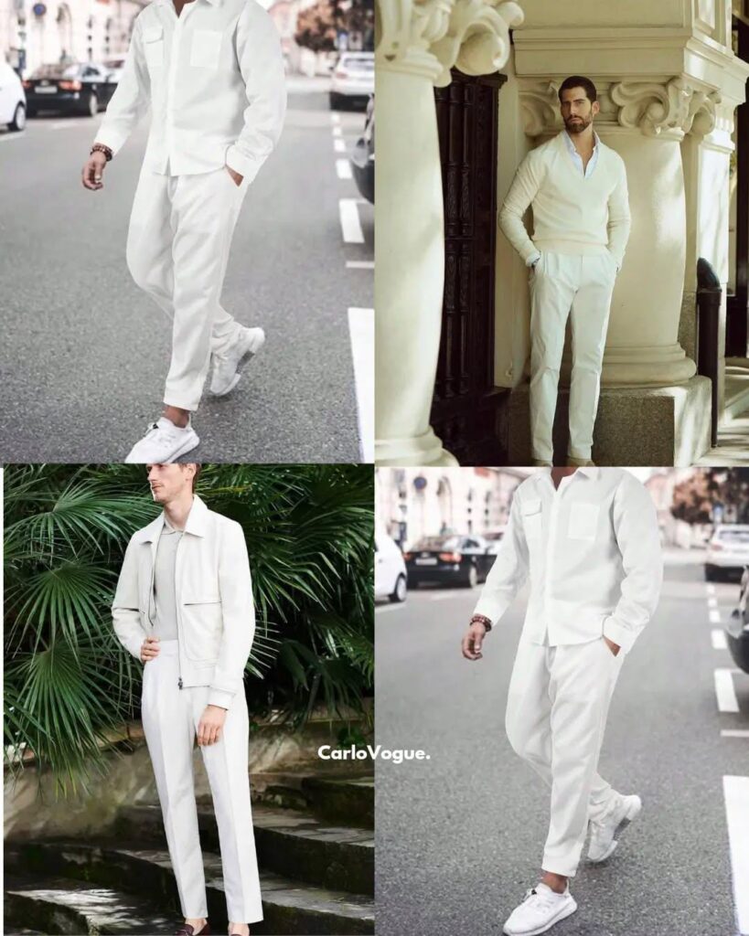 Formal Shirts Color Combinations - Italian Vogue 15 Formal Shirts Outfit all White Shirt