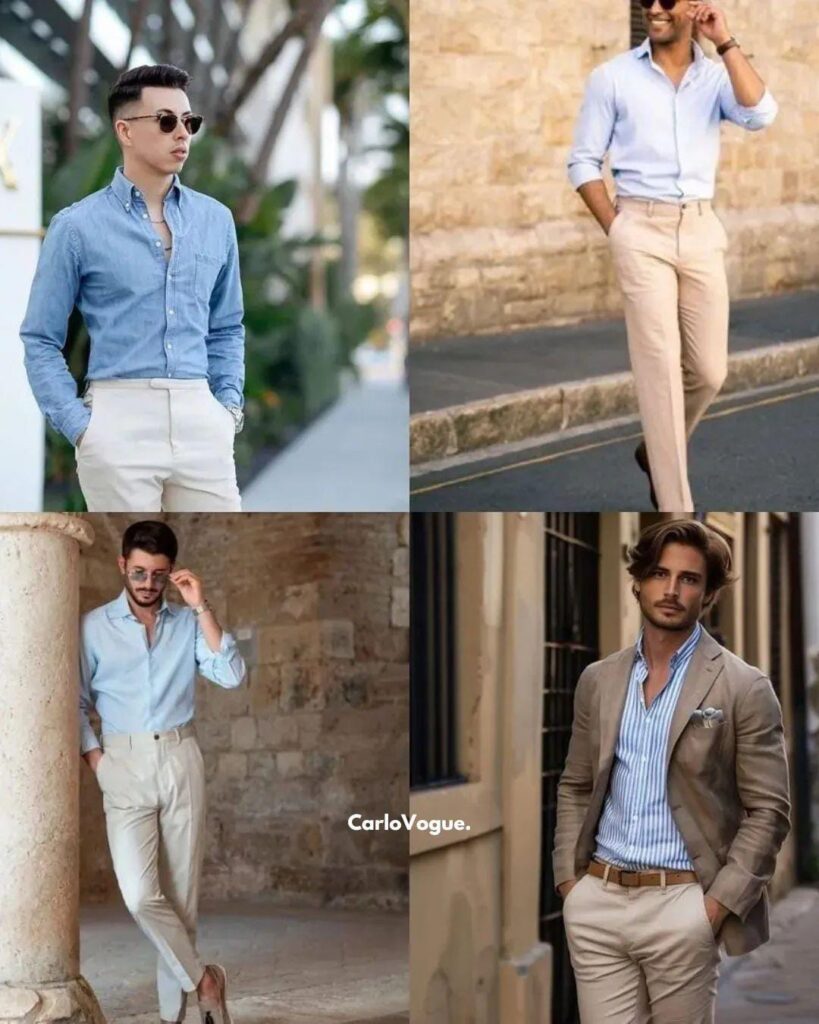 Formal Shirts Color Combinations - Italian Vogue 2 Formal Shirts Outfit light Blue Shirt